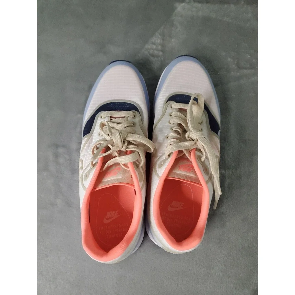 Nike Air‎ Max 1 Ultra 2.0 SE Womens Sneakers White Red Blue 881103-102 US 7.5